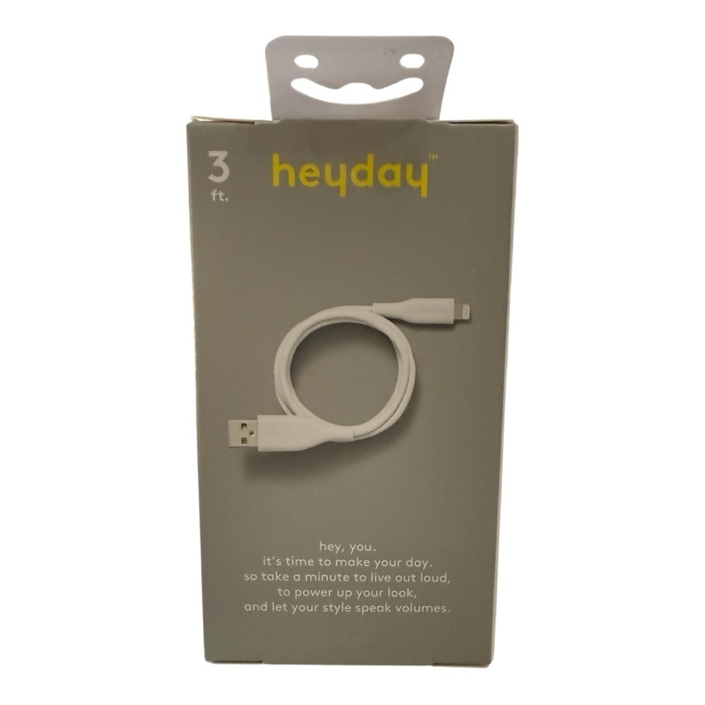 Heyday 3 ft Lightning to USB-A Charging Cable – Made for iPhone/iPad –New in Box - Picture 2 of 4